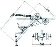 Bicicletă pentru 2 conductoare WL 100 kg