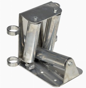 Kampinis plieninis troso ritinys, aukštis 285 mm
