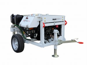 Hydraulic front drum winch 55 kN capacity