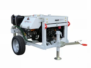 Troliu hidraulic cu tambur frontal, capacitate 55 kN