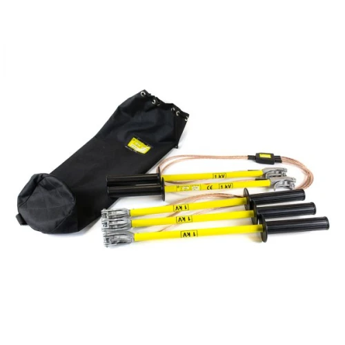Earthing and short-circuiting set 1 kV for overhead lines, 3 kA/1s